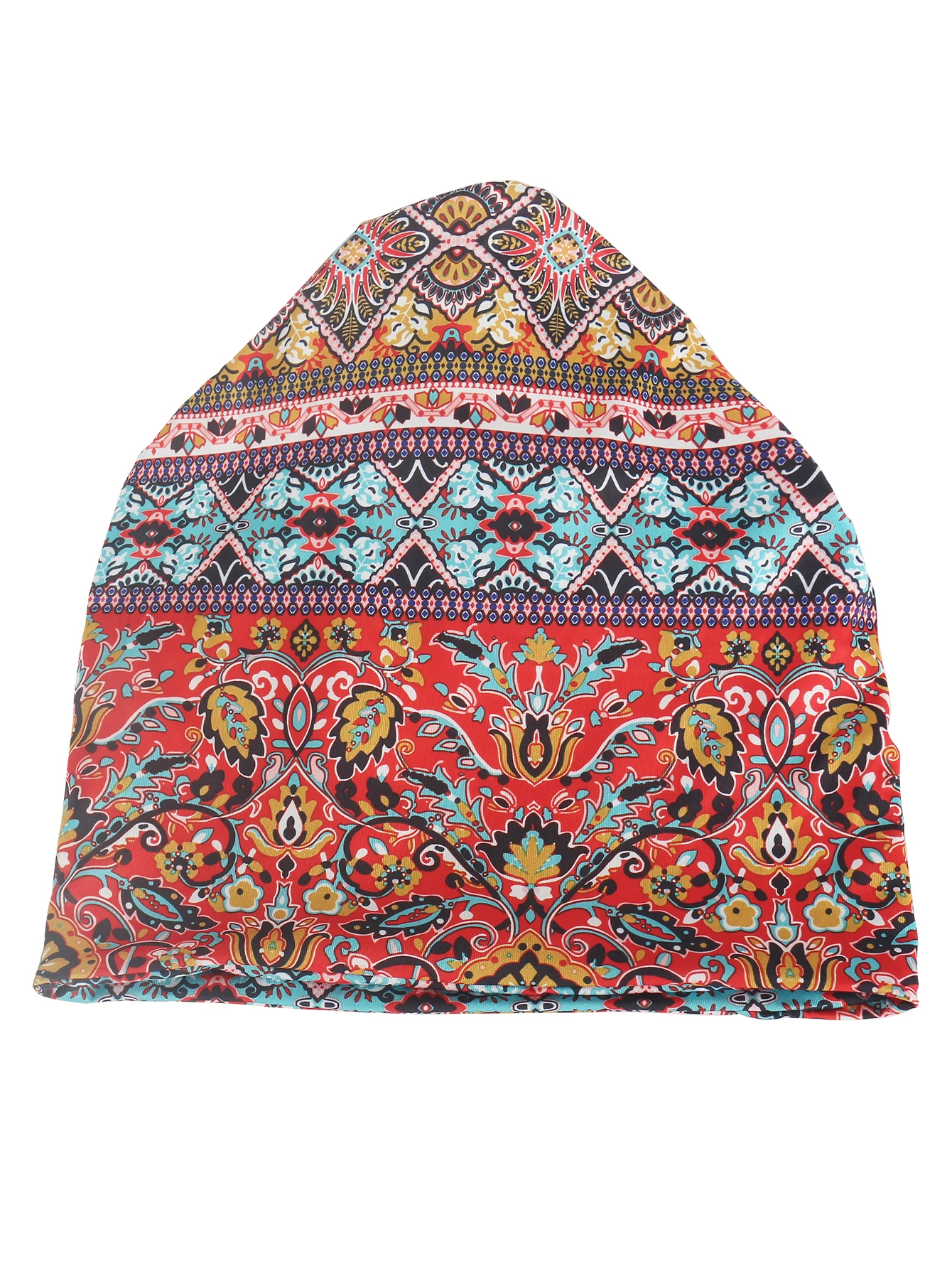 Musterhut im Ethno-Stil, Beanie-Mütze, Skullcap, Kopfbedeckung, Hut – Detail 15