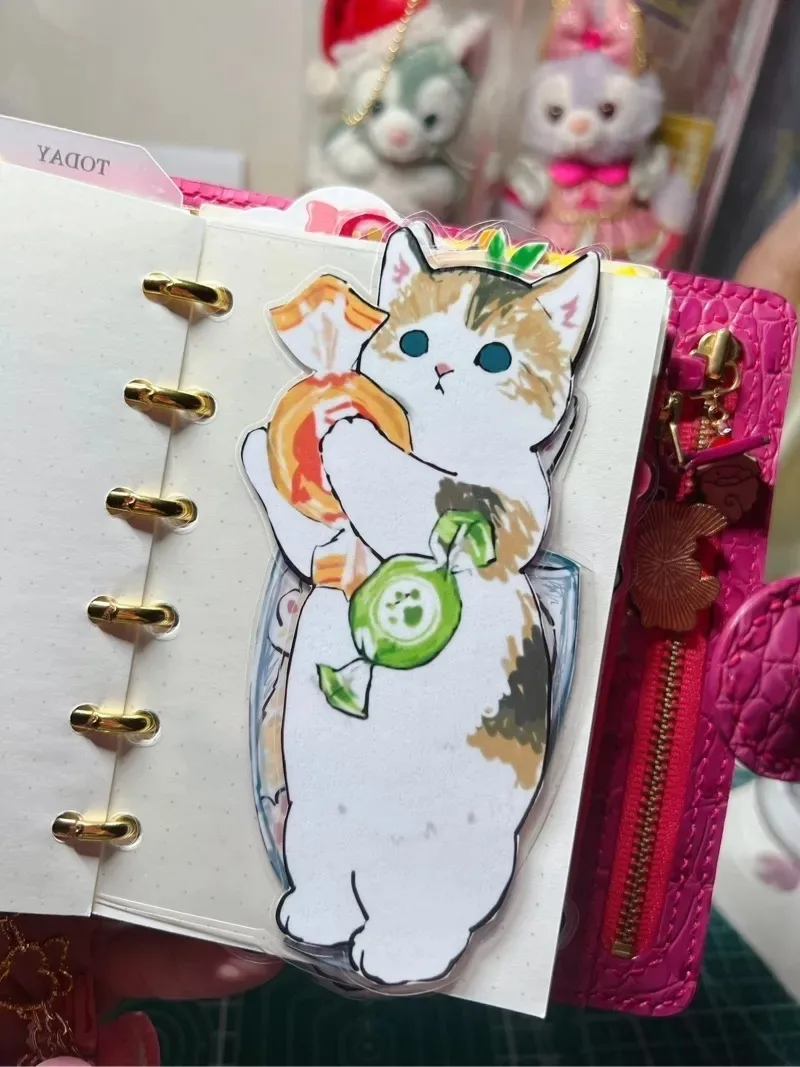 A5/A6/A7/A8 Lovely Cat Double Sides Pattern Loose Leaf Notebook Dividers Cute Index Seperator Diary Planner Stationary