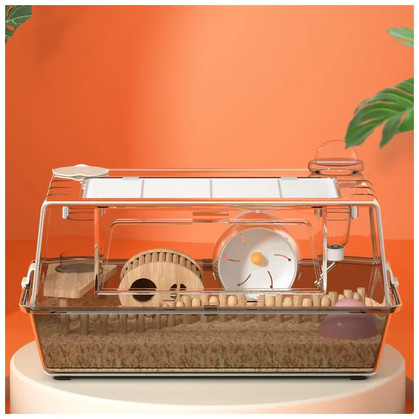 

Cheap large acrylic transparent luxury hamster cage pink jaula para hamster cage for cheap hamster kandang lng gaiola cage