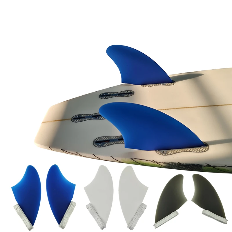 UPSURF FCS 2 Twin Fin Quilha Kitesurf Keel Fins Surfing Fiberglass Double Tab 2 Fin Surf Board Twin Fins Surfcasting Accessories