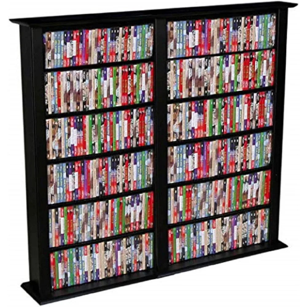 Venture Horizon Media Storage Tower-Regular Doble Negro