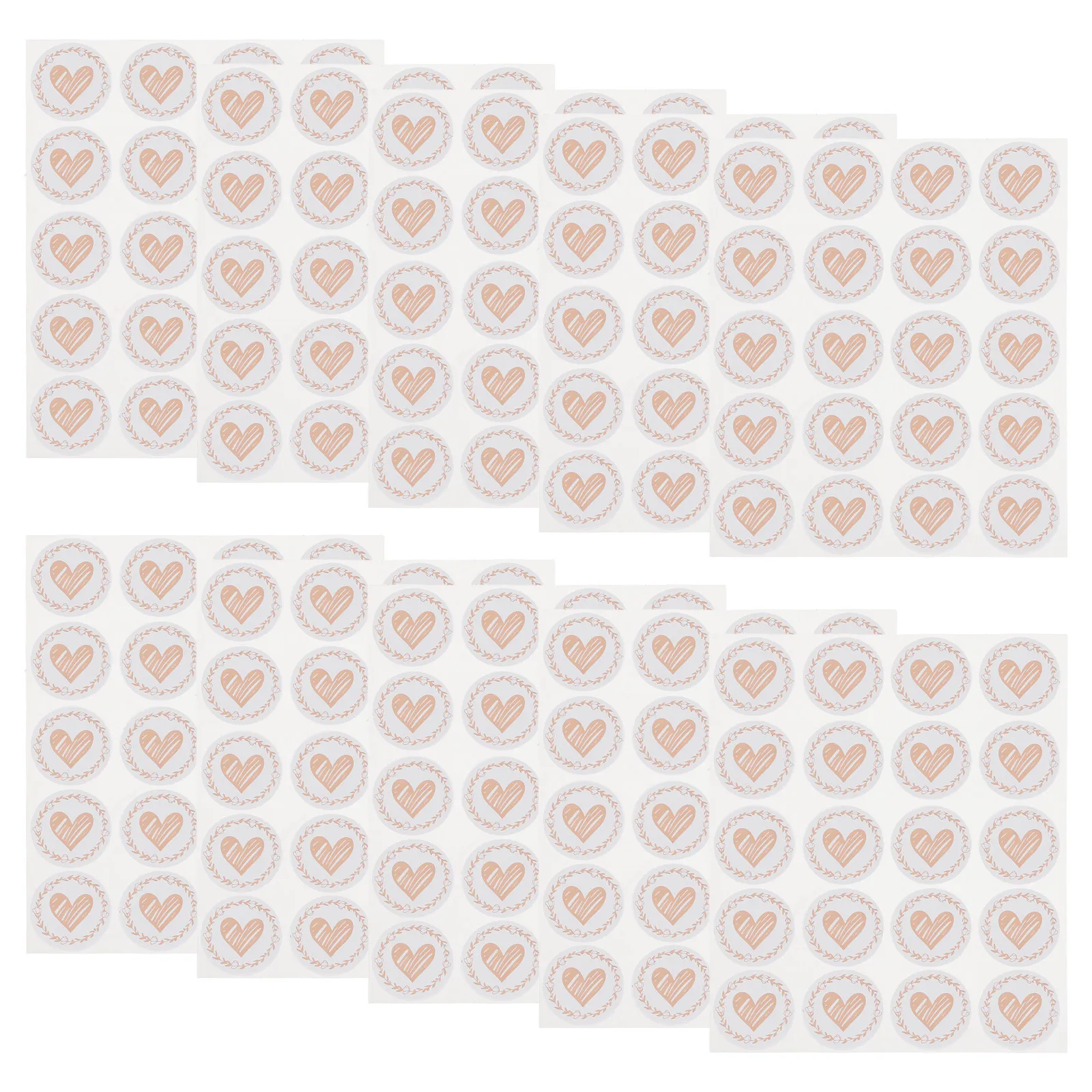 Wedding Envelopes - 200Pcs Decorative Sealing Stickers Transparent Round