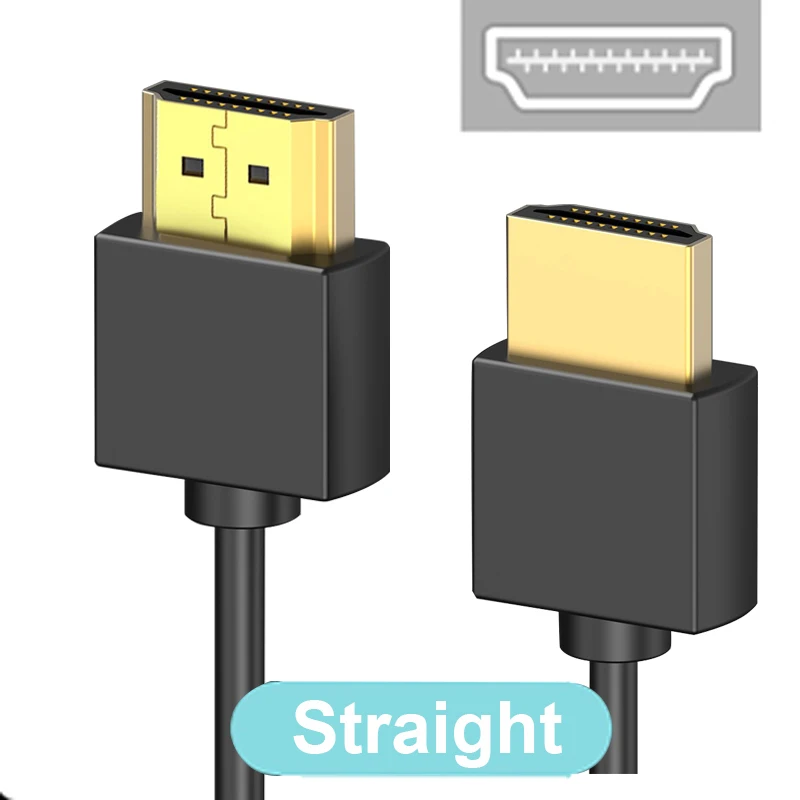 90-Grad-HDMI 2.0-Kabel – Graphen, verbessert für platzsparende Installationen | 4K-, 3D- und Aux-Kabel mit hoher Bildwiederholfrequenz, HDMI-Kabel – Detail 6