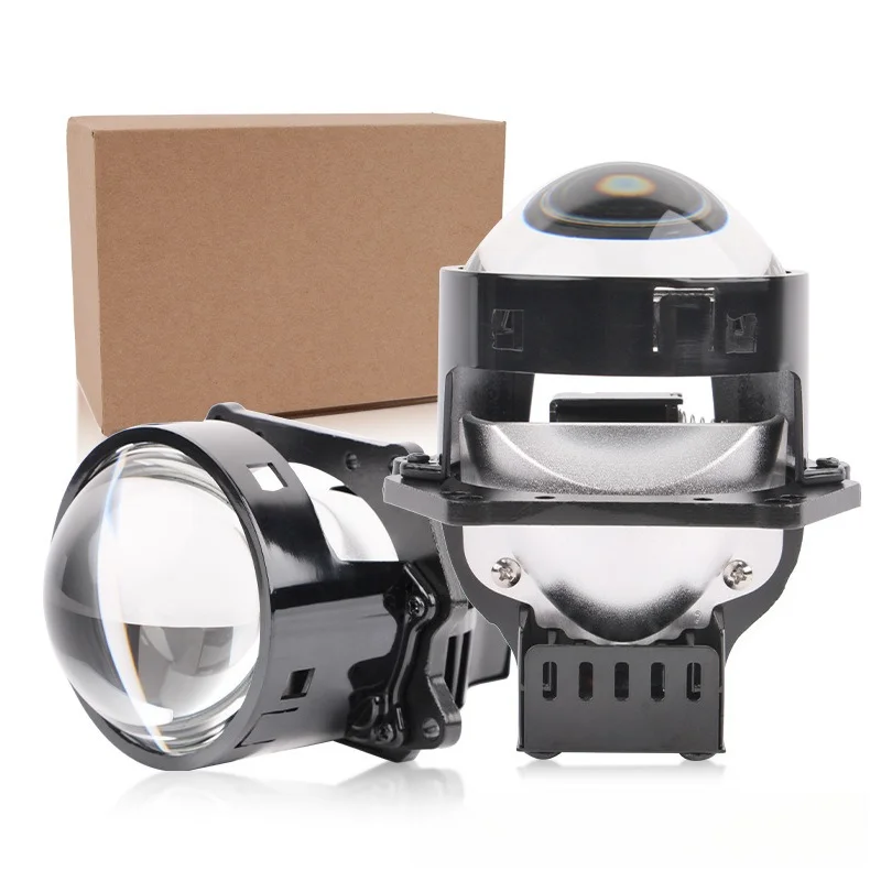 

3-дюймовые Bi-LED проекционные линзы для фар с лазерной линзой, H7 LED, H4 LED, ближний и дальний свет, белый свет, автомобильная лампа для модернизации, суперяркая, водонепроницаемая