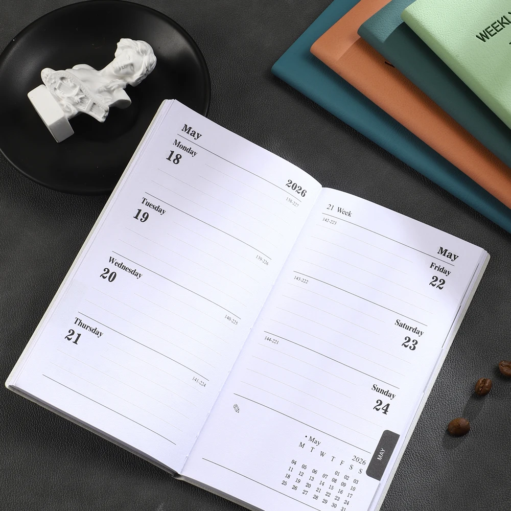 BEZEND Agenda De Poche 2026 Hebdomadaire Et Mensuel (8,9 X 15,2 Cm) Petit Calendrier Pour Sac à Main (25 Juillet Au 26 Décembre) Avec Rendez-vous Quotidien, Poche De Rangement, Porte-stylo, Couverture