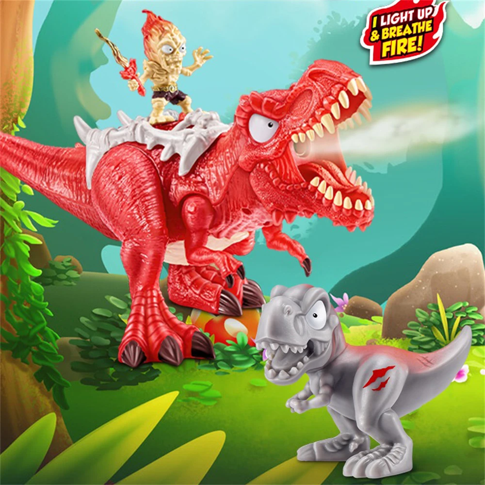 ZURU Smashers Dino Egg Hunt Light-Up Fire Breathing Dinosaur Themed Treasure Hunt Toy Verzamelspeelgoed voor jongens en kinderen