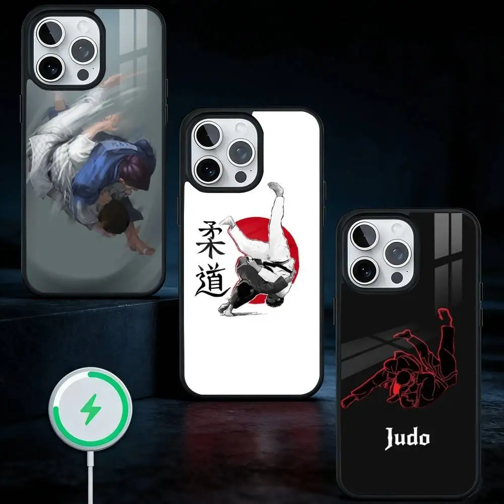 

BJJ Brazilian Jiu Jitsu COOl Phone Case For iPhone17,16,15,14,13 Plus,Pro Max Magnetic For Magsafe Wireless Charging