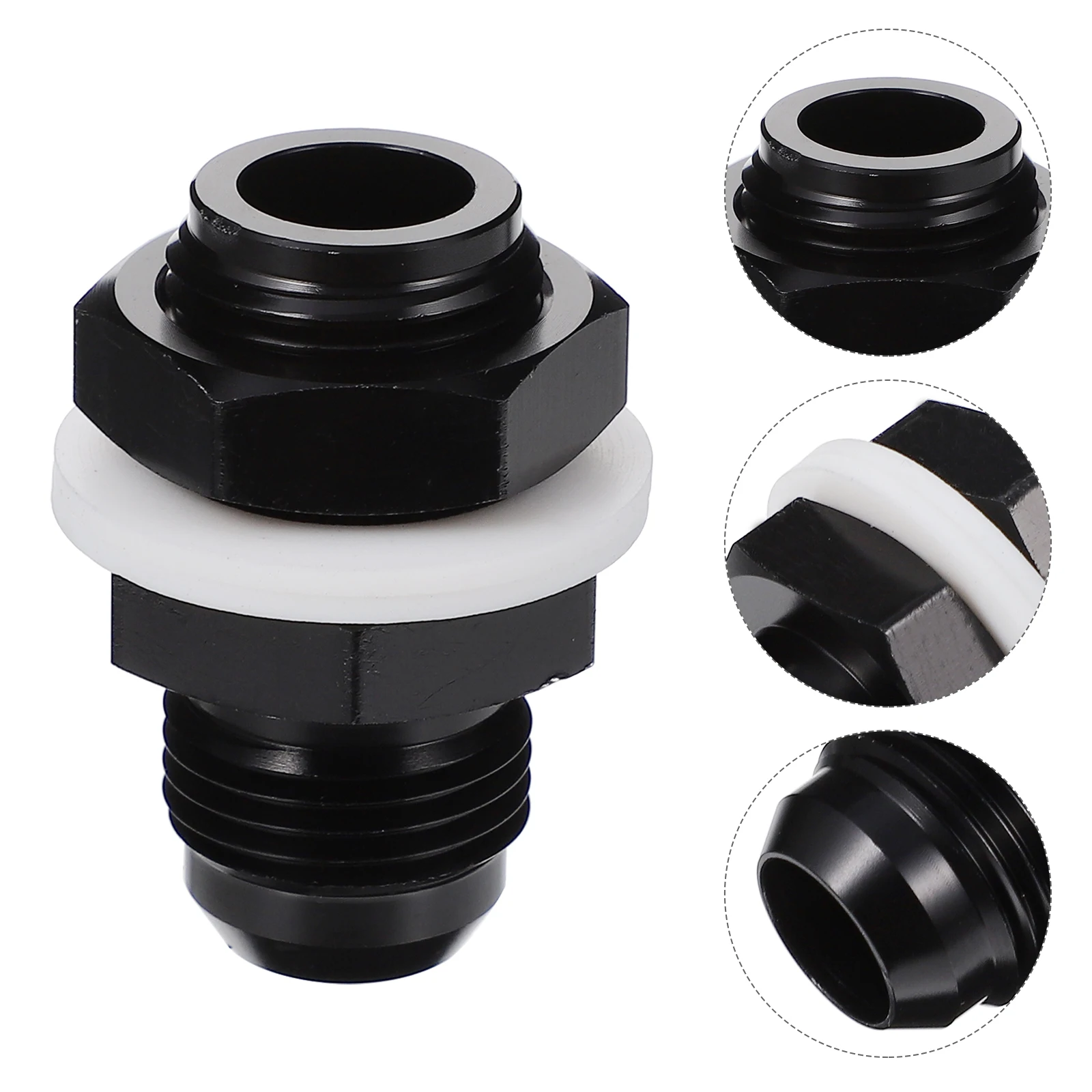 

Fitting Adapter Aluminum Lock Nut Washers CNC Machined Fuel Tank Connector Truck