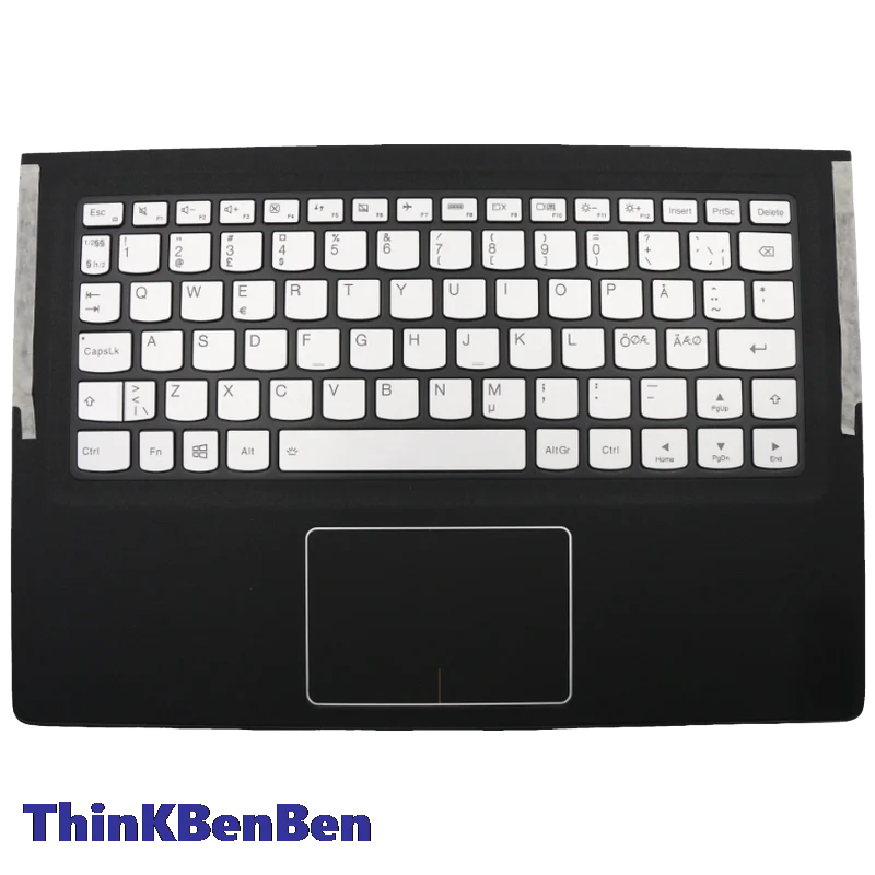 Ndc Nordic Zilveren Toetsenbord Hoofdkast Palmrest Shell Cover Voor Lenovo Ideapad Yoga 900S 12 12isk 5cb0k93867