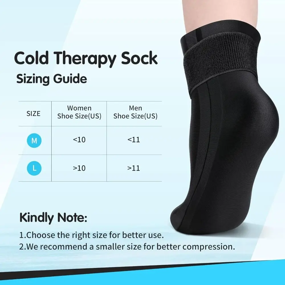 for Plantar Fasciiti Hot Cold Compress Socks Reusable Flexible Cooling Socks Non-slip Foot Protection