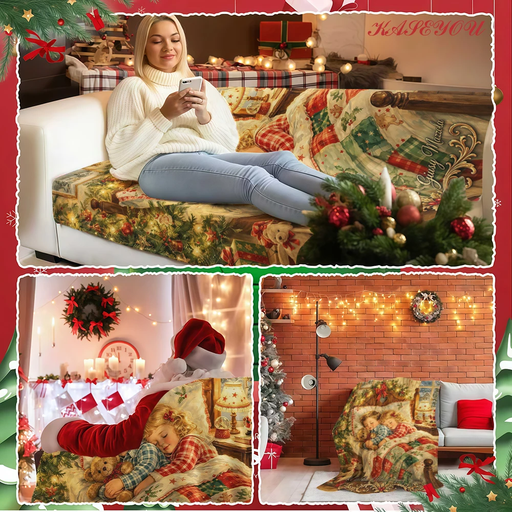 Red Spinning Daisies Fluffy Silky Velvety Fade Resistant Flannel Throw Ideal Christmas Halloween Gift for Women Men Kids