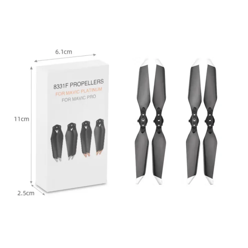 4 PCS 8331 Propeller For Mavic Pro Platinum and Mavic Pro Noise Reduction Blade Props Folding Propeller Blades Drone Accessories