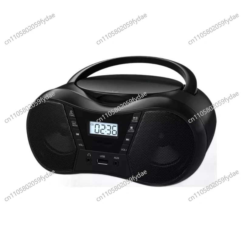 Portable Stereo CD Player Boombox with AM/FM Radio, Bluetooth, USB, A