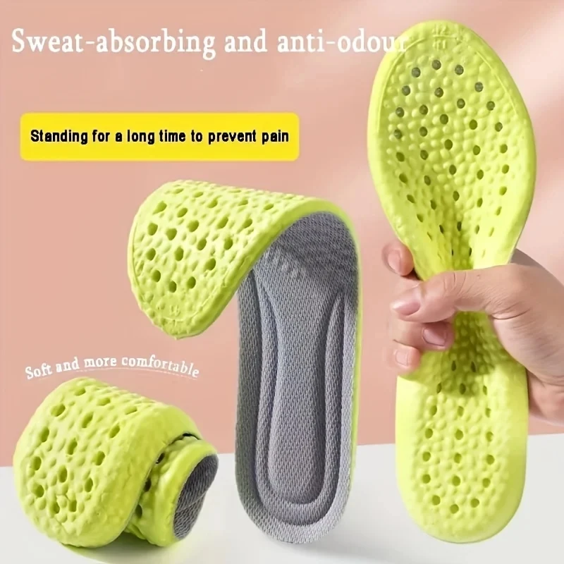 

1Pair Orthopedic Plantar Fasciitis Insole Foot Care Pads Sweat-Absorbing Breathable Insert Men Women Sport Running Shoes Cushion