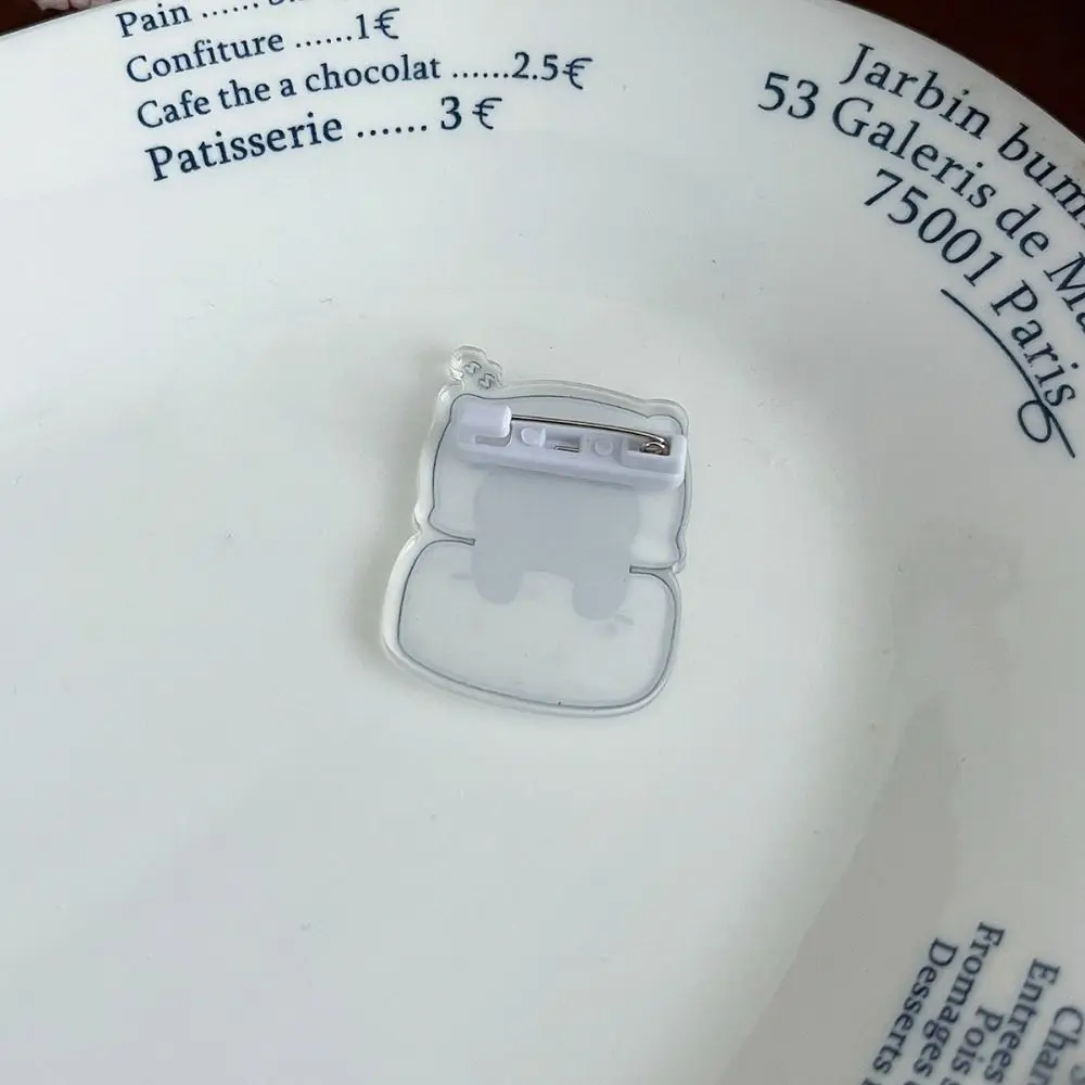 1 шт. кавайные Мультяшные булавки капибара акриловые ювелирные броши милая форма универсальные аксессуары для лацканов