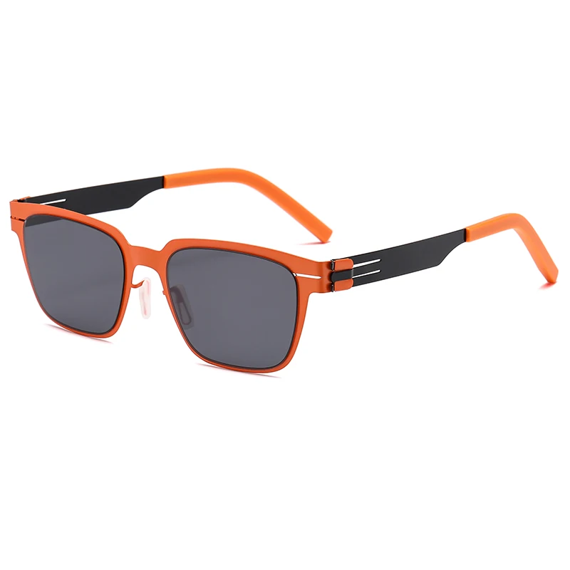 2027 Deutschland Design Sonnenbrille Herren BO Ultraleichte Edelstahl-Biologische Stahl-Klassische Sonnenbrille Damen Outdoor-Fahrsonnenbrille – Detail 15