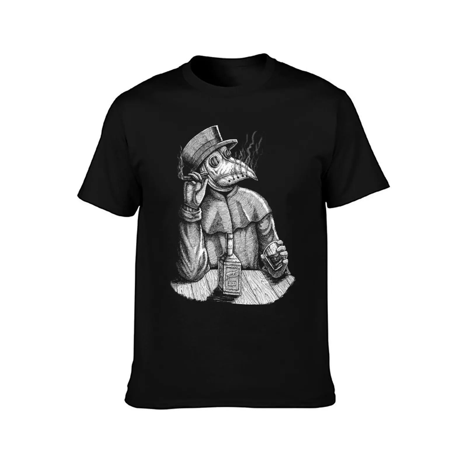 Relaxed Plague Doctor T-Shirt Lightweight Print T-Shirt