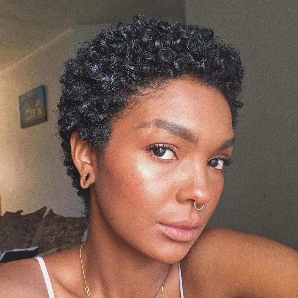 Short Pixie Cut Wig… - image