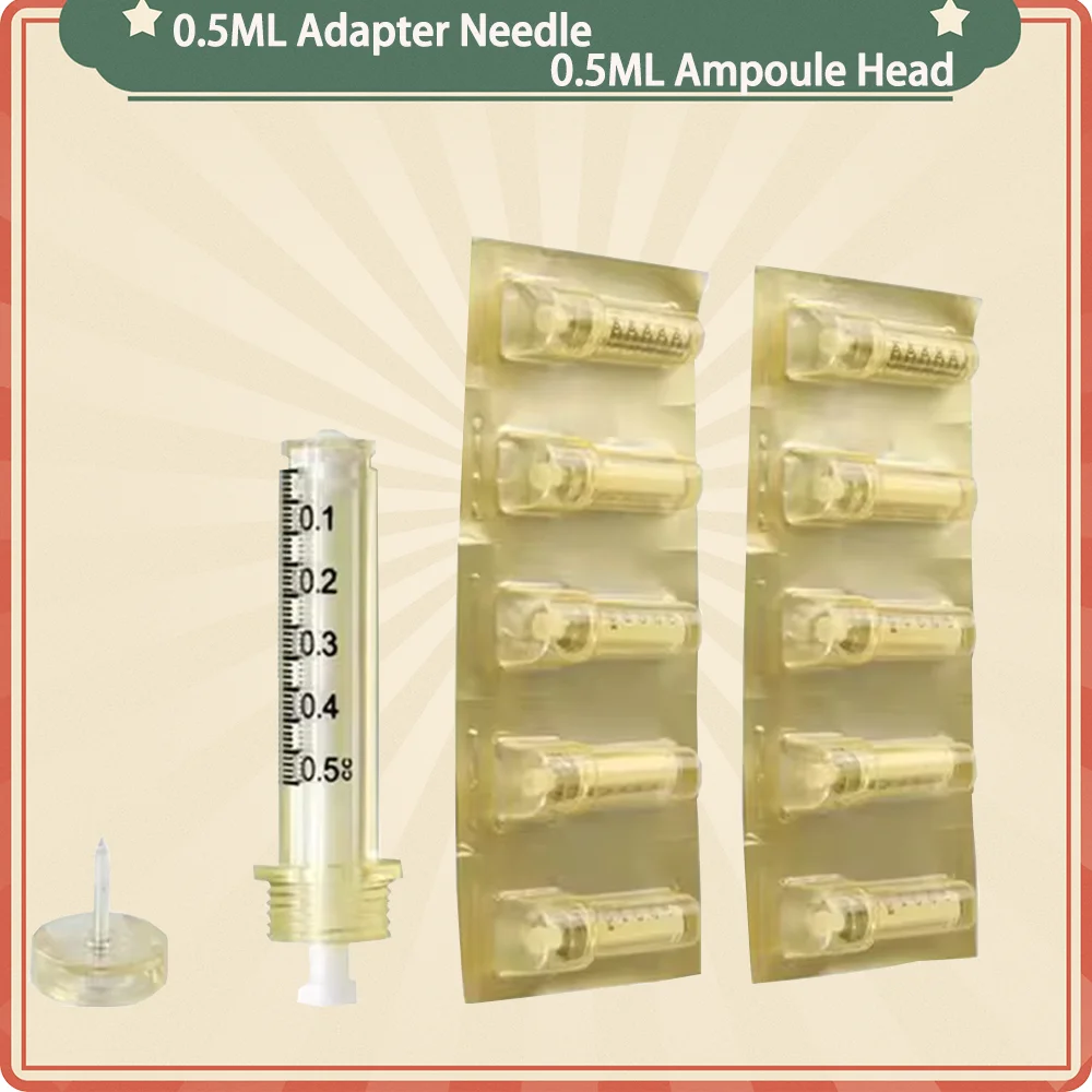 New 0.3/0.5ml Disposable Sterile Ampoule Moisture Head Hyaluronic Needle Pressurized Pen High Pressure Syringe Beauty discount