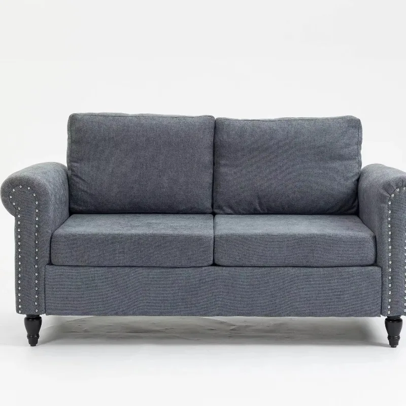 Modern Euro Style Square Velvet Fabric One-Seater Sofa Set with Removable Cover Modular Sofa Bed for Living Room