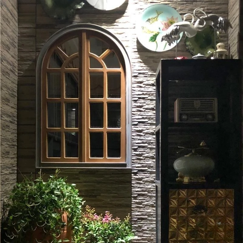 False window wall hanging wall dining room decorative window frame making old wood pastoral living room homestay barrier Dezhu