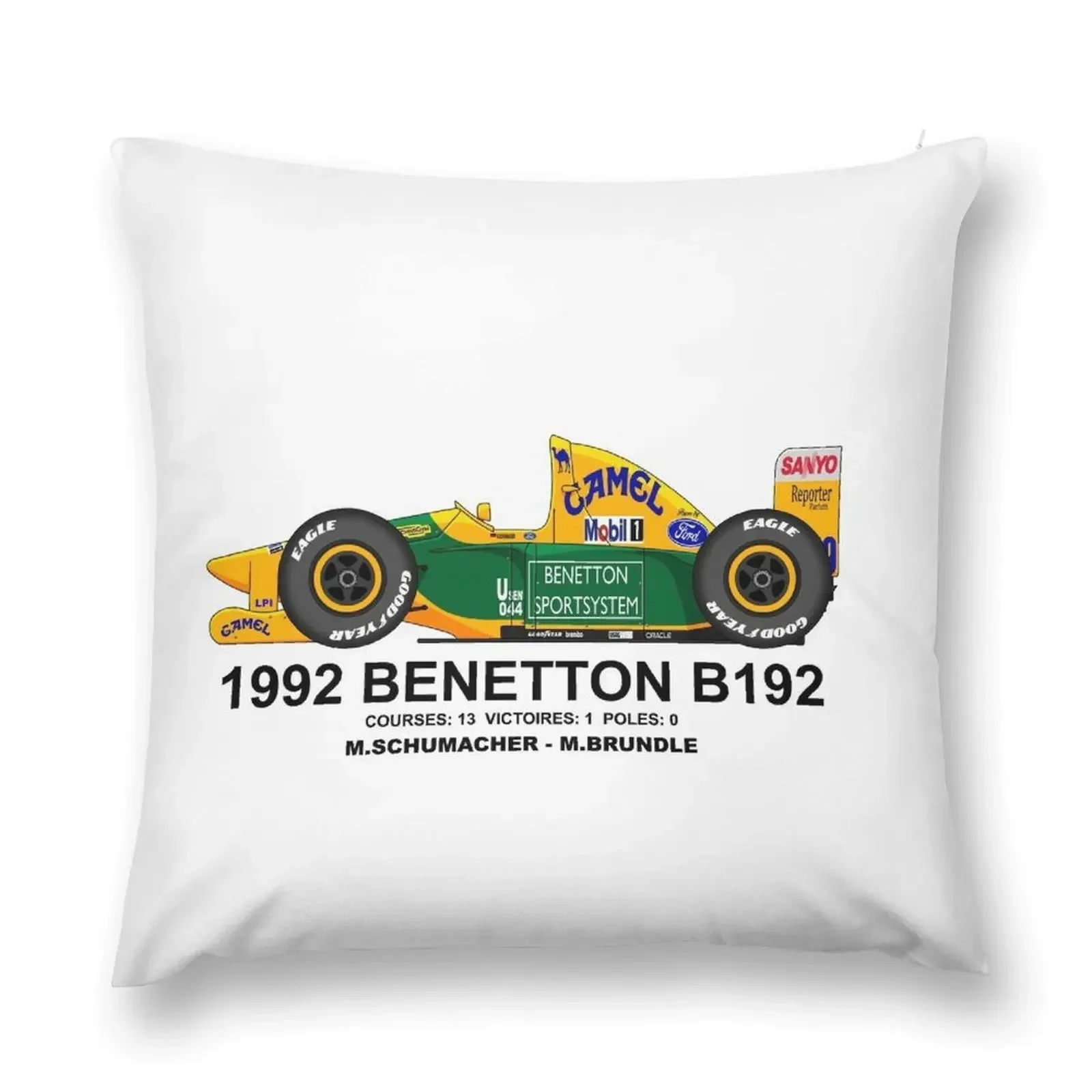 BENETTON B192 1992 Throw Pillow Cushion Child New year Decorative Cushions For Luxury Sofa pillow