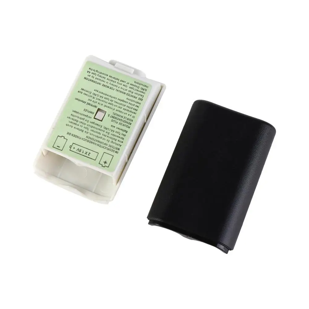 

Controller Black White Wireless Gamepad Battery Pack Cover AA Battery Case Cover Game Battery Case For Xbox 360 Back Door Case