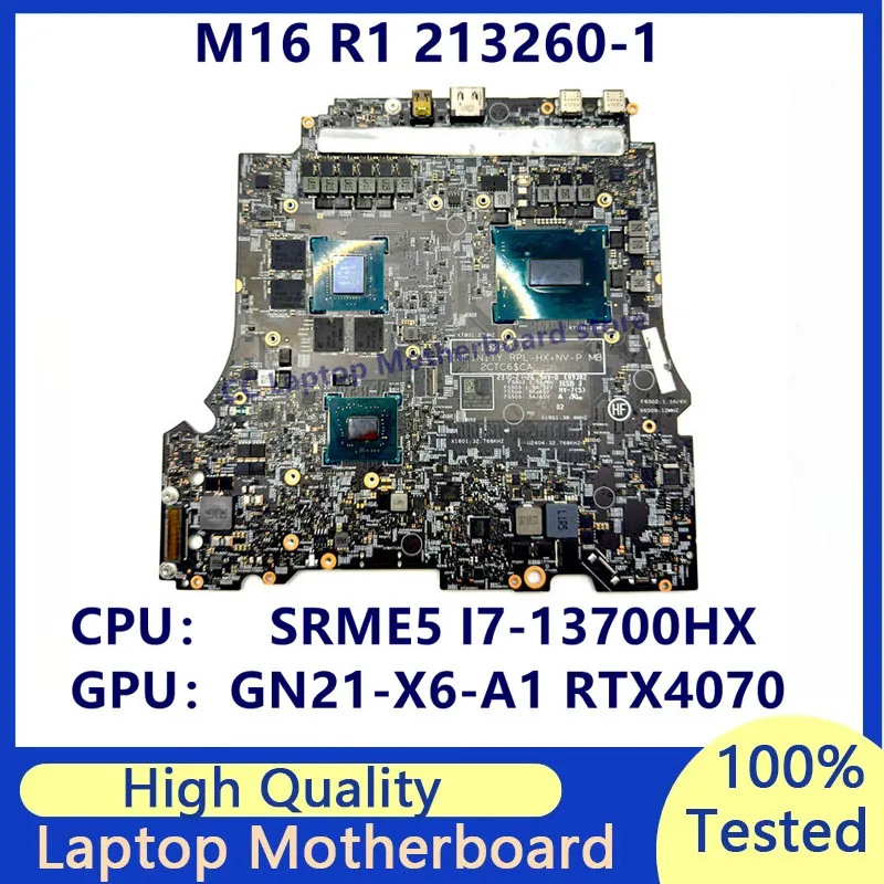 

CN-09R1YM 09R1YM VN-0TC7T8 0TC7T8 для ноутбука DELL M16 R1, материнская плата 213260-1 W/SRME5 I7-13700HX, процессор GN21-X6-A1 RTX4070, 100% тест