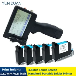 YUN DUAN Handheld Inkjet Printer Quick Drying Ink Inkjet Printer Portable Printer for Expiry Date Logo Plastic Bag Glass Bottle