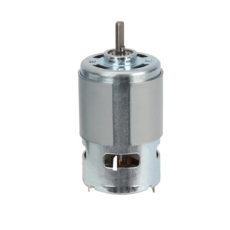 775 DC モーター 12 V/24 V ハイパワー高トルク 8000 RPM デュアルボールベアリング低ノイズ D シャフト丸シャフト DIY ロボットツール用