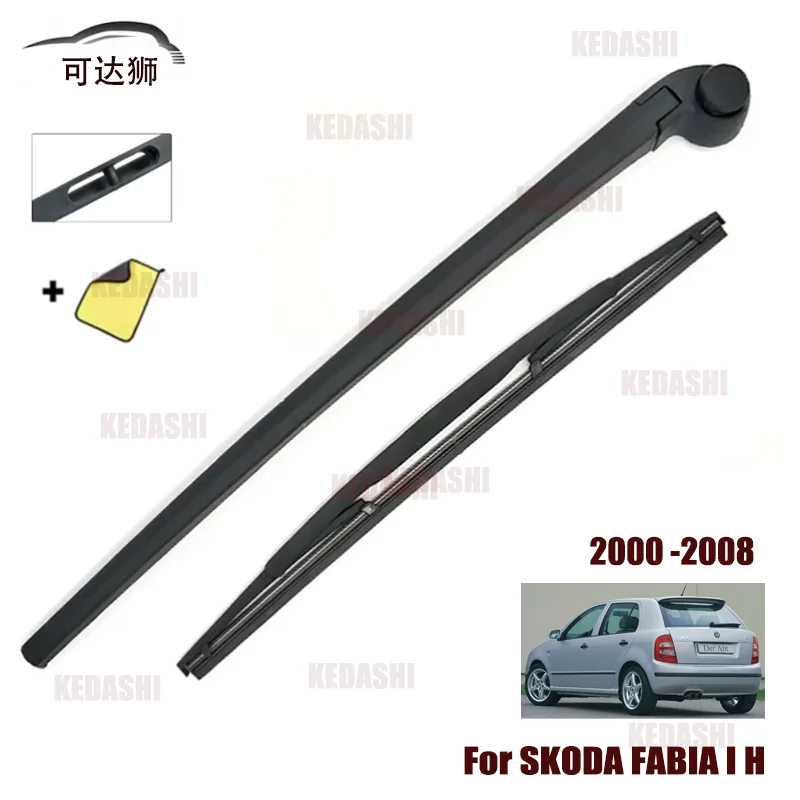 Rear Windshield Windscreen Washer Wiper Arm Blade Set For SKODA FABIA I H Clean Car Window Wiper Accessories 2000 2001 2002 2008