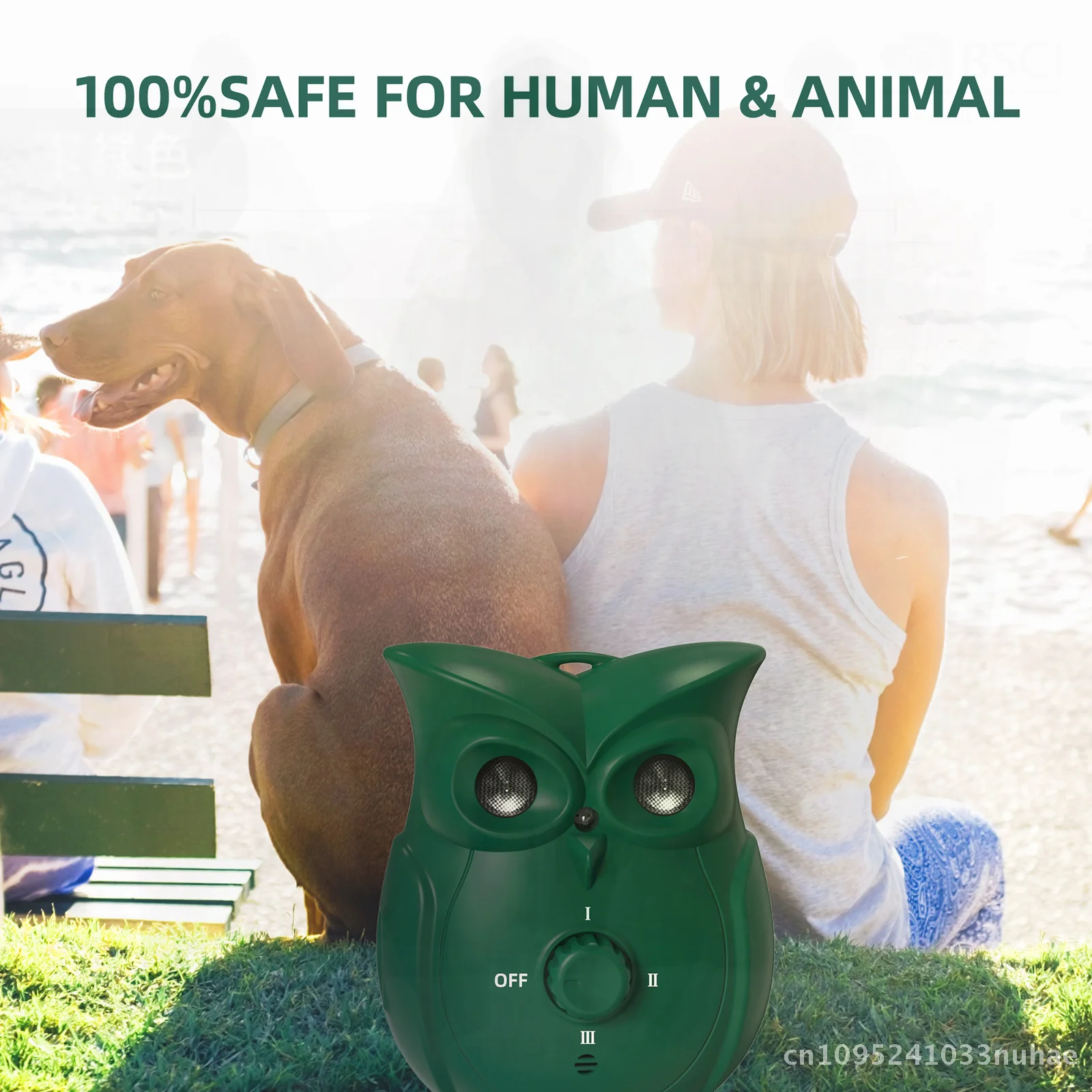 سدادة نباح بالموجات فوق الصوتية لمنع الكلاب من نباح الضوضاء عالي الطاقة طارد الكلاب الداخلي الخارجي #1