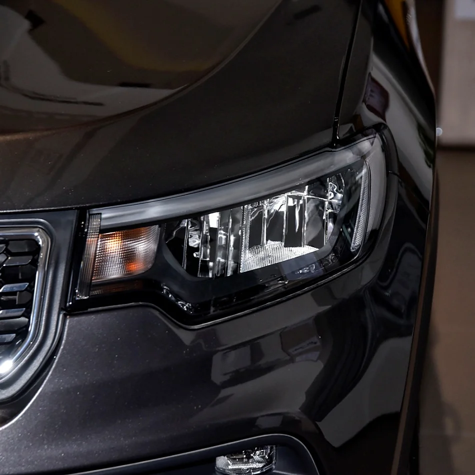 For Jeep Compass 2021 2022 2023 Transparent Headlamp Lamp Shell Lens Headlight Cover Plexiglass Replace Original Lampshade