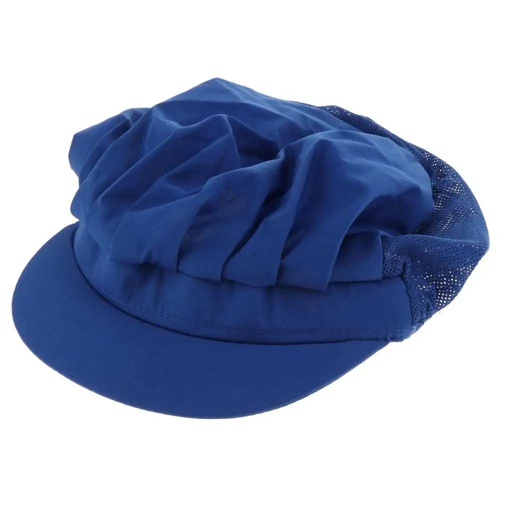 Breathable Mesh Top Catering Baker Kitchen Cook Chef Hat Cap Adjustable
