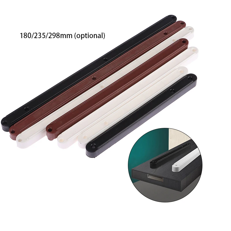 2Pcs Plastic Slides Keyboard Cabinet Cupboard Drawer Runners Drawer Slide Buffer Furniture Slide 3 Sizes