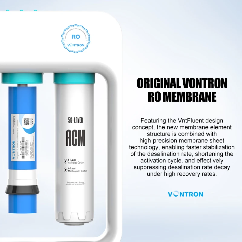 OEM NEW 100 GPD Cabinet Water Filter Under Sink RO System QuickLock Push-fit Composite Cartridge Water Purifiers for Home
