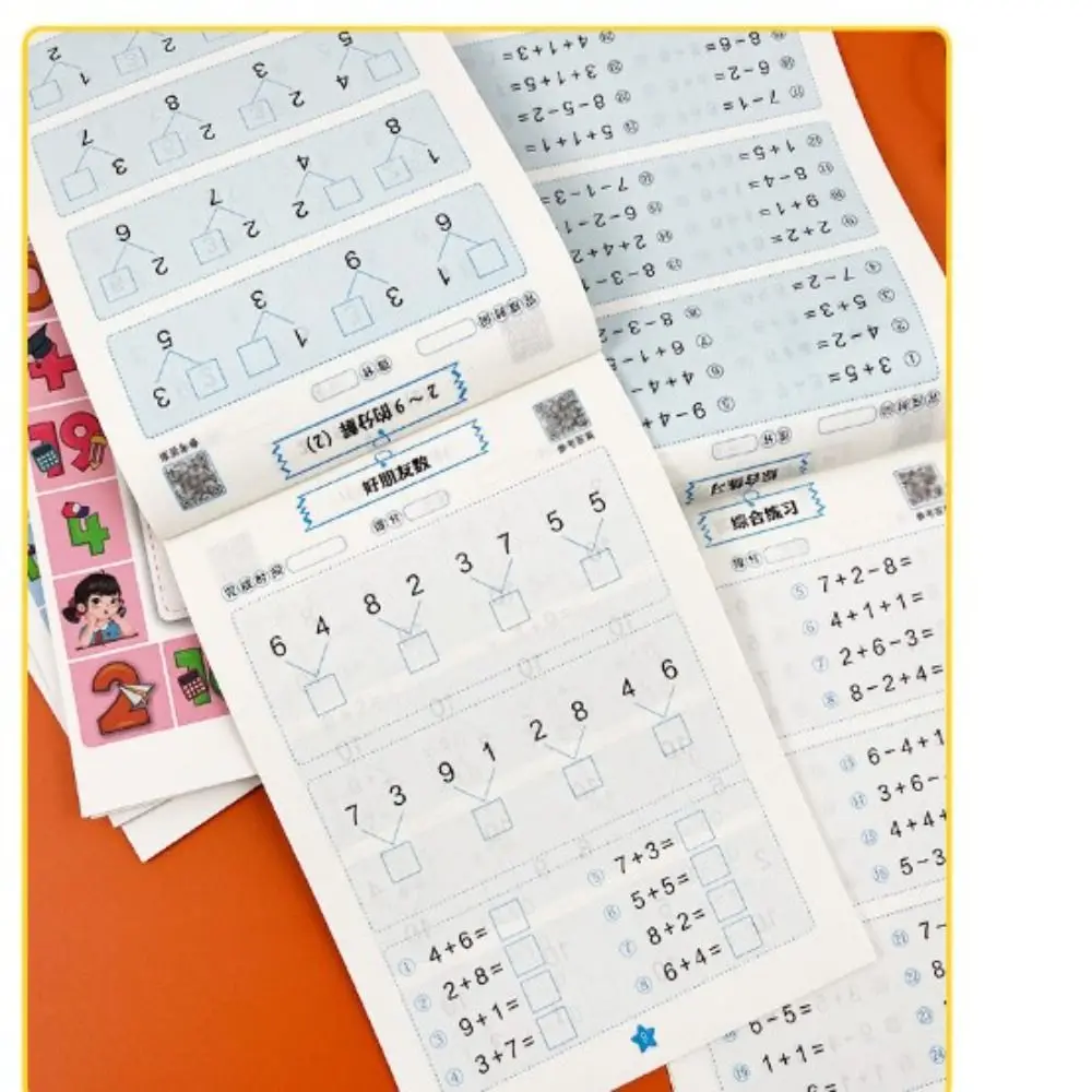 Handwritten Arithmetic Exercise Books Oral Arithmetic Division Mathematics Workbook Quick Calculation Addition Subtraction