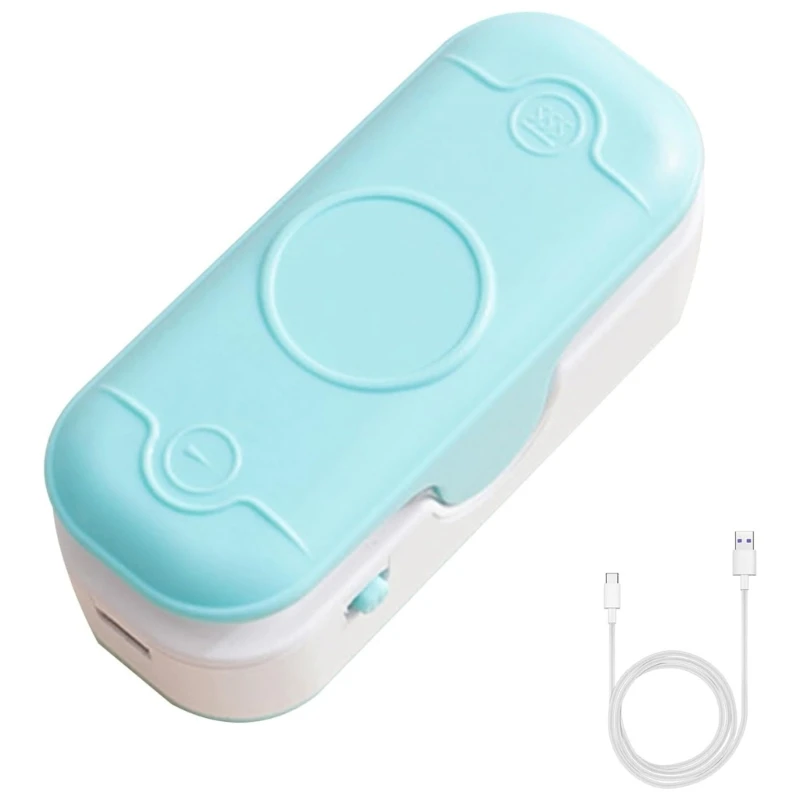 Mini Bag Sealer Portable Vacuum Sealers Plastic Sealer 2 in 1 Seal Cutter Mini