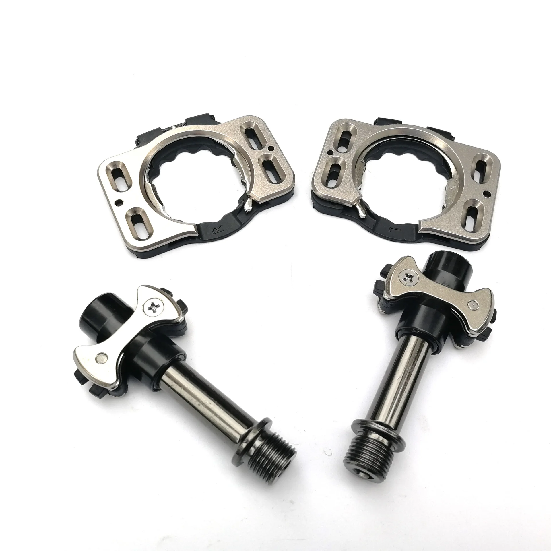 

Road Bike Clipless Pedals Ultralight 3 Bearings Aluminum Alloy for Cycling Racing Training with Cleats Durable Anti-Slip