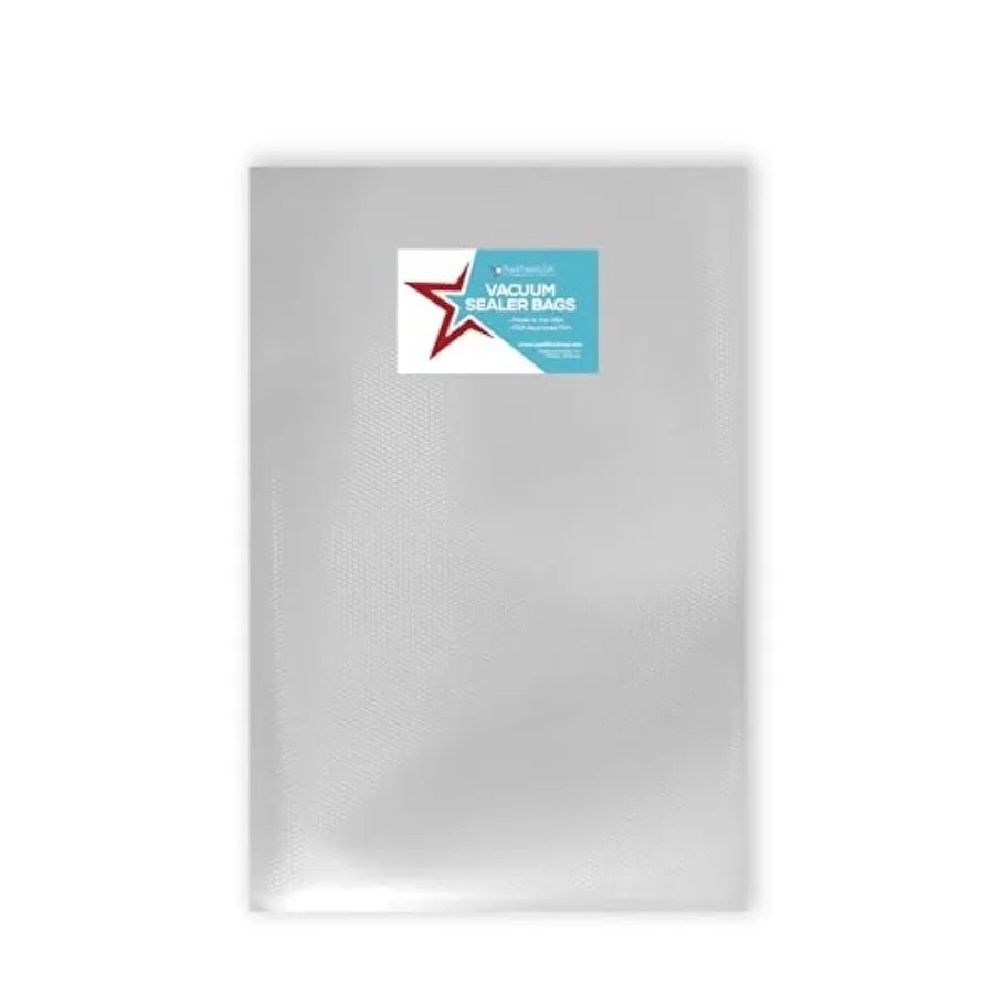 

: Quart Vacuum Sealer Bags 8" x 12" - Pre-Cut - BPA Free - Heavy Duty - Heat Sealable - Commercial Grade - Meal Prep - Sous Vid