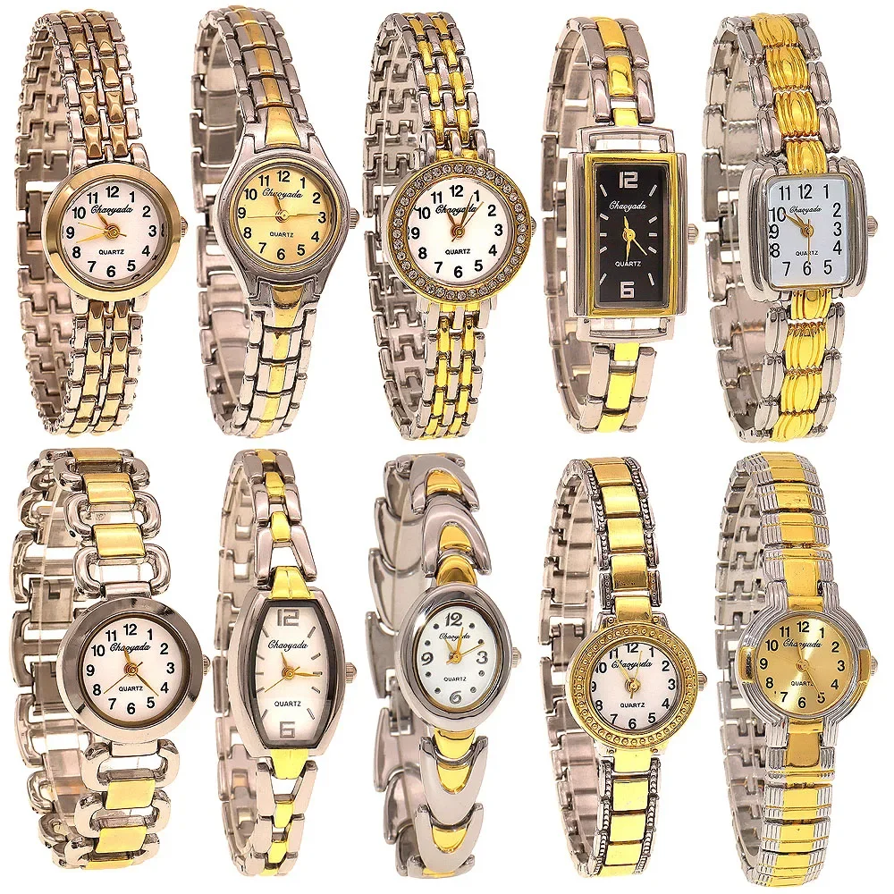 10pcs/Lot, Mixed Bulk Women Bracelet Watch Quartz Watch Popular Wristwatch Female Elegant Ladies Watches relogio feminino