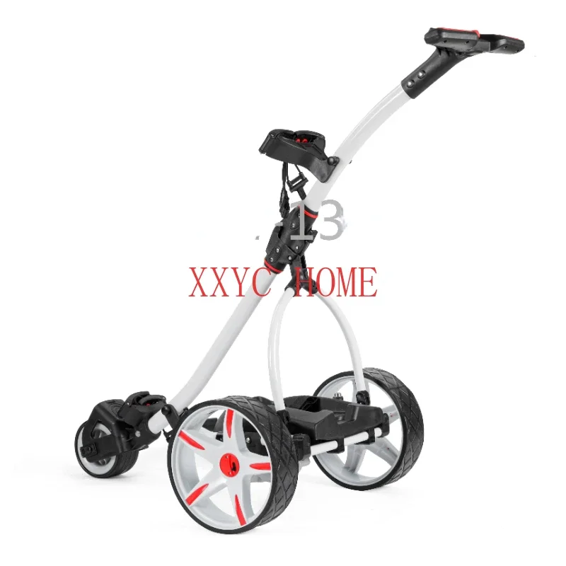 Carrito de Golf eléctrico plegable, carrito de 3 ruedas, blanco, S1T2