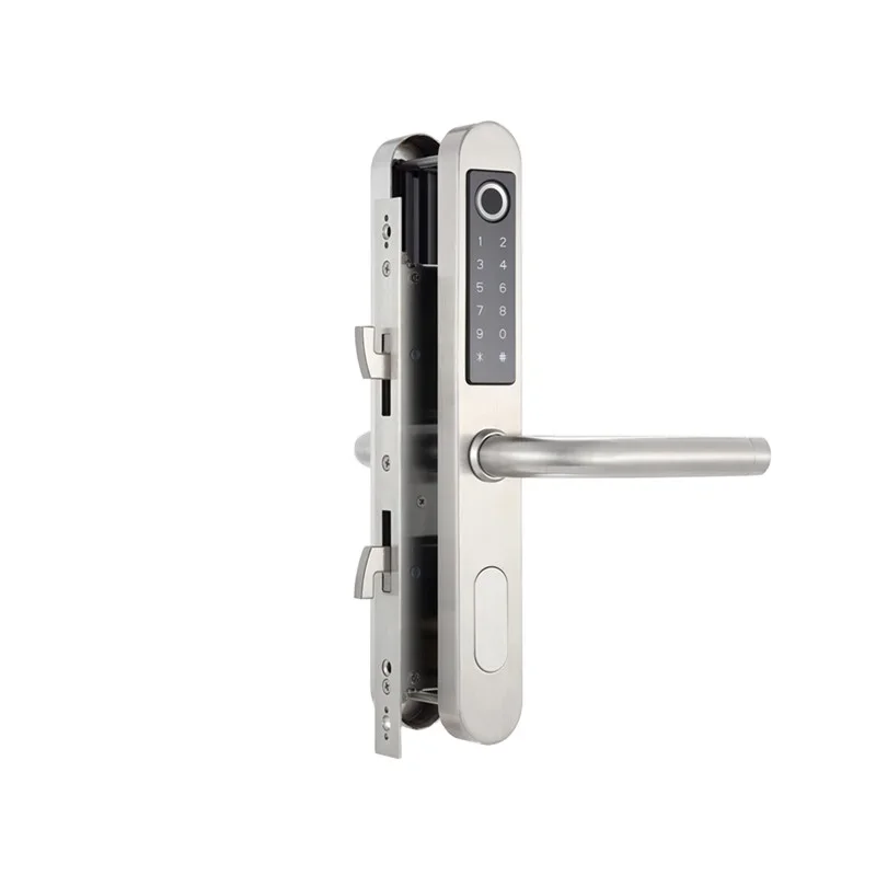 

slim smart door lock sliding door security lock xingfa aluminum sliding door fingerprint password waterproof lock