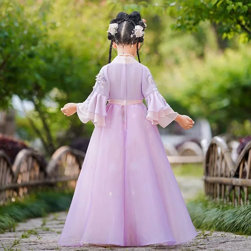 AOSHIYA Purple Kids Hanfu Dress Cosplay Chinese Girls Hanfu Fairy Dress Chinese Skirt Princess Ancient Perform Costume Vestido H