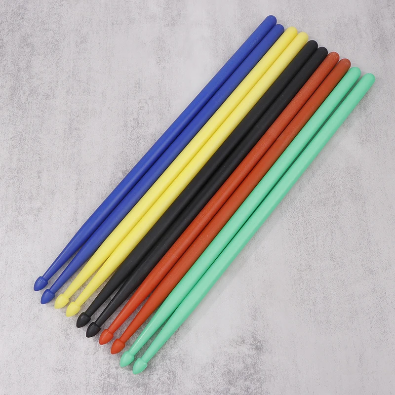 1 par 5a baquetas de tambor clássicas baquetas profissionais coloridas acessórios para instrumentos de percussão conjunto de bateria