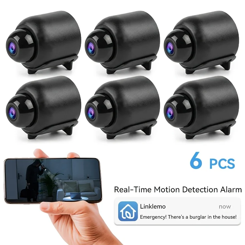 6/8/12Pack X5 Night Vision Wireless Security Cameras – Ideal for Home And Office Surveillance 2.4Ghz/5Ghz Wifi Smart Monitoring