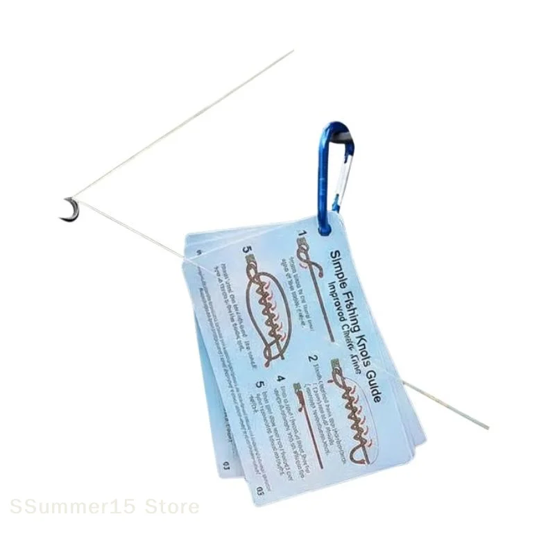 【R】6PCS/1set Fishing Knot Guide Card, Containing 12 Of The Most Practical Fishing Knots, With Storage Buckle, Durable PVC Card - view 4