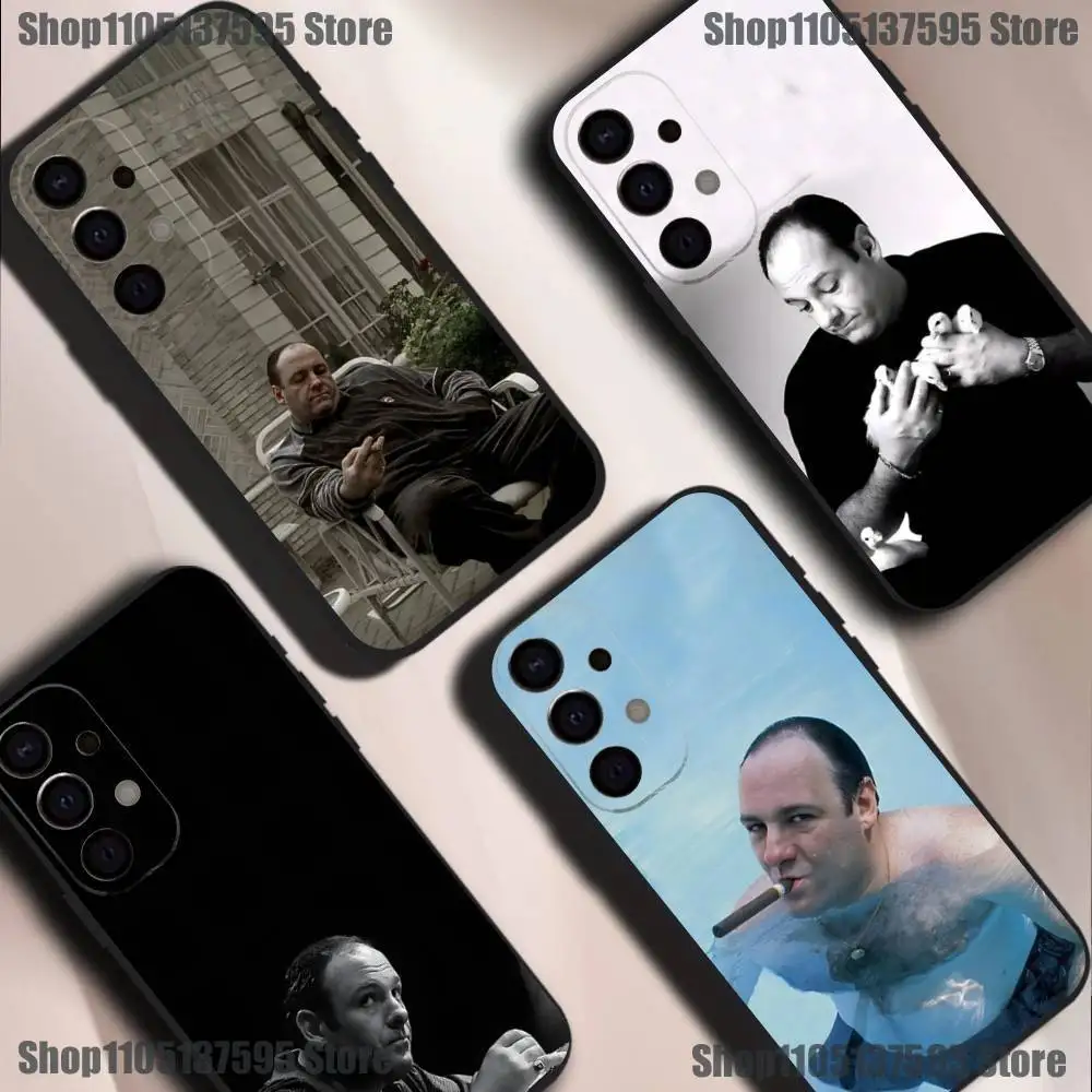 

The S-Sopranos TV Tony Soprano Phone Case For Samsung S25,S24,S21,S22,S23,S30,Ultra,S20,Plus,Fe,Lite,5G Black Cover