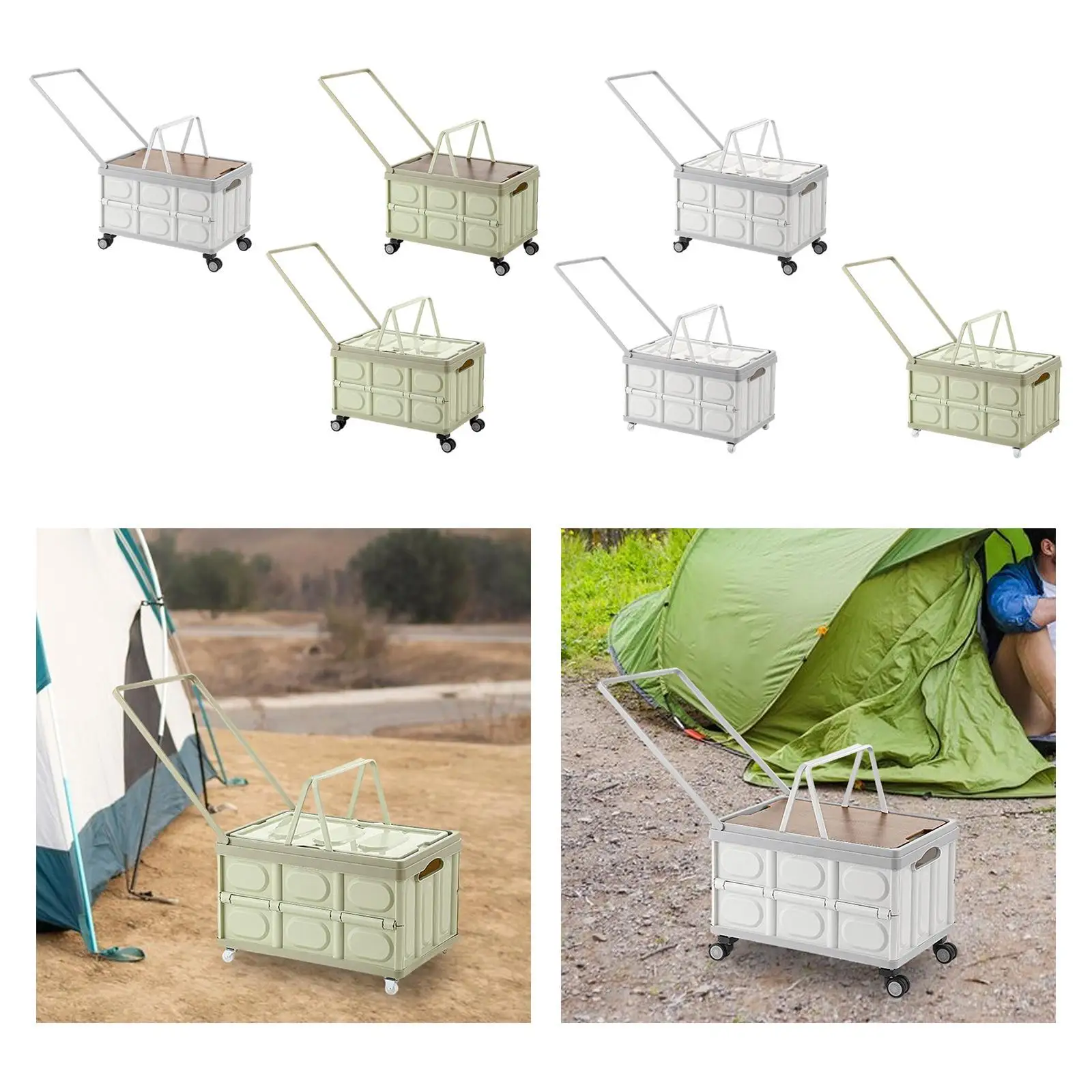 المتداول التخييم صندوق تخزين المنظم طوي عربة المرافق في الهواء الطلق عربة سيارة جذع صندوق تخزين لتحريك المنزل البقالة المرآب