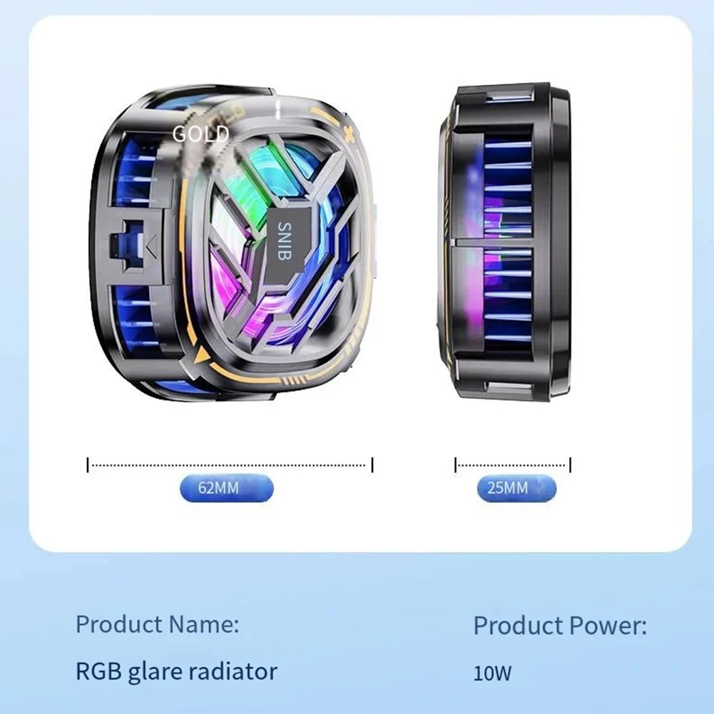 X76 New Mobile Phone Radiator Cooling Fan for Mobile Phone Cooling Fan Semiconductor Radiator Mobile Phone Tablet Gaming Cooler